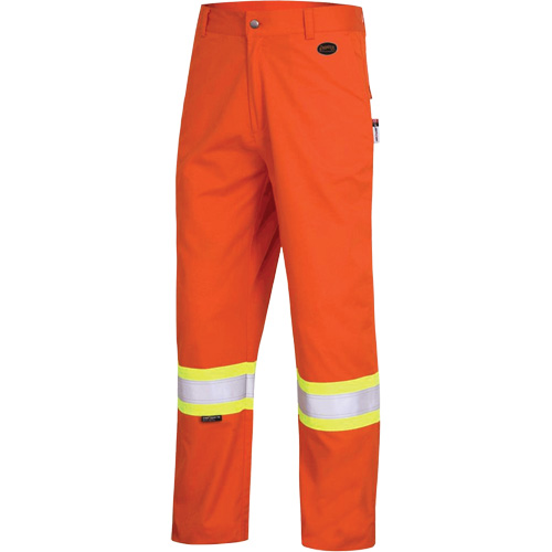 7763 FR-Tech&reg; 88/12 Arc Rated High-Visibility Safety Pants, 38, x 32, High Visibility Orange, 9.7 cal/cm² Pryde Industrial Inc.
