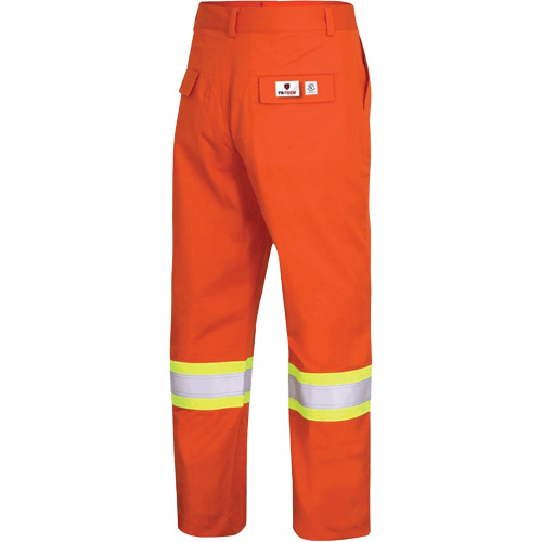 7763 FR-Tech&reg; 88/12 Arc Rated High-Visibility Safety Pants, 38, x 32, High Visibility Orange, 9.7 cal/cm² Pryde Industrial Inc.
