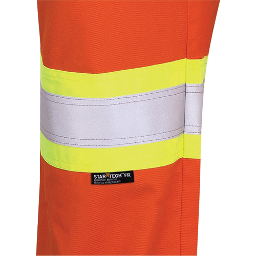 7763 FR-Tech&reg; 88/12 Arc Rated High-Visibility Safety Pants, 38, x 32, High Visibility Orange, 9.7 cal/cm² Pryde Industrial Inc.