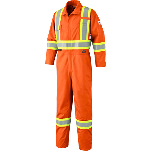 7705T Combinaison ignifuge FR-Tech avec fermetures &agrave; glissi&egrave;re aux jambes, Taille 40 (grand taille), Orange haute visibilit&eacute;, 9,7 cal/cm² Pryde Industrial Inc.