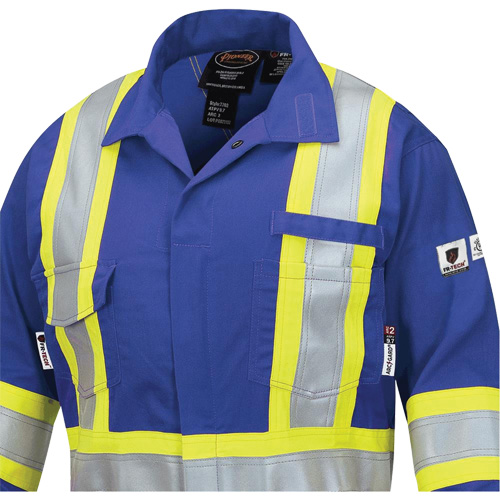 7704W Combinaison FR-Tech ignifuge/contre les arcs pour femme, Taille T-petit, Bleu royal, 10 cal/cm² Pryde Industrial Inc.