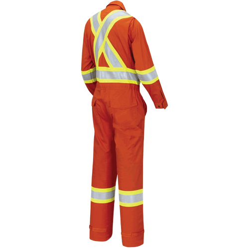 7702W Combinaison FR-Tech ignifuge/contre les arcs pour femme, Taille T-petit, Orange haute visibilit&eacute;, 10 cal/cm² Pryde Industrial Inc.
