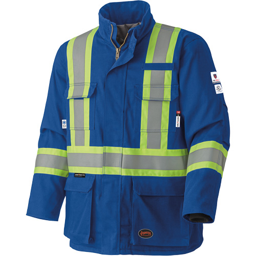 5523 Manteau de s&eacute;curit&eacute; ignifuge, Petit, Bleu royal, 58 cal/cm² Pryde Industrial Inc.