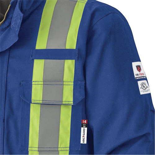 5523 Manteau de s&eacute;curit&eacute; ignifuge, Petit, Bleu royal, 58 cal/cm² Pryde Industrial Inc.