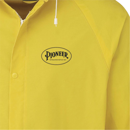 577J Rain Jacket, Polyester/PVC, Small, Yellow Pryde Industrial Inc.