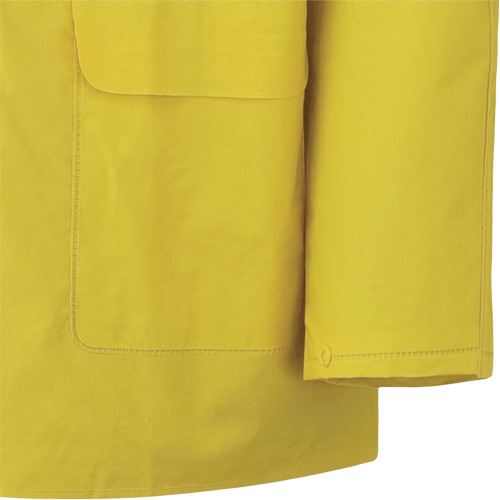 577J Rain Jacket, Polyester/PVC, Small, Yellow Pryde Industrial Inc.
