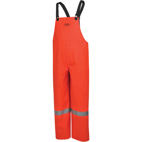 576P FR Safety Bib Pants, Small, High Visibility Orange Pryde Industrial Inc.