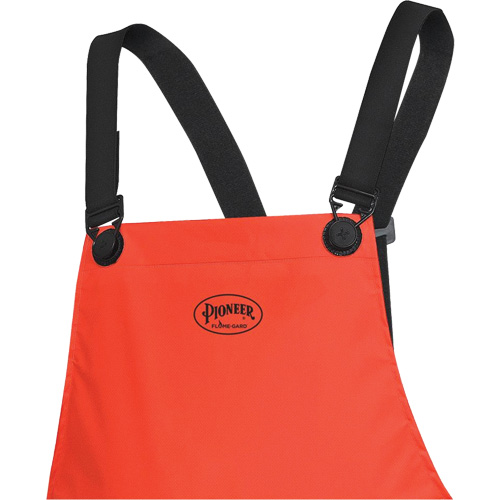 576P FR Safety Bib Pants, Small, High Visibility Orange Pryde Industrial Inc.