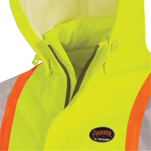 5881 Manteau de pluie ignifuge et protection contre les &eacute;clats d'arc &eacute;lectrique, T-petit, Jaune haute visibilit&eacute;, 10 cal/cm² Pryde Industrial Inc.