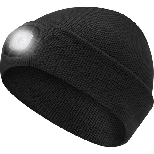 5678 Knit Toque with LED Headlight, Fleece Lining, One Size, Black Pryde Industrial Inc.