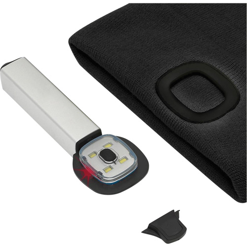 5678 Knit Toque with LED Headlight, Fleece Lining, One Size, Black Pryde Industrial Inc.
