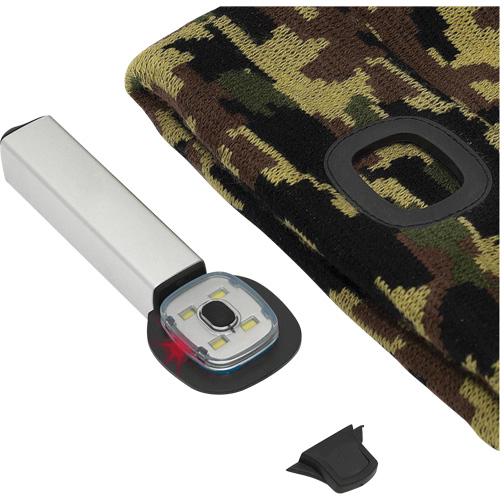 5677 Knit Toque with LED Headlight, Fleece Lining, One Size, Camo Pryde Industrial Inc.