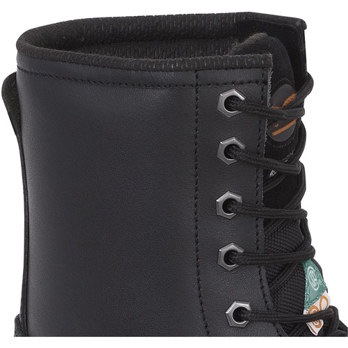 1027 Bottes de travail 8" noires, Cuir, Embout Acier, Taille 10 Pryde Industrial Inc.