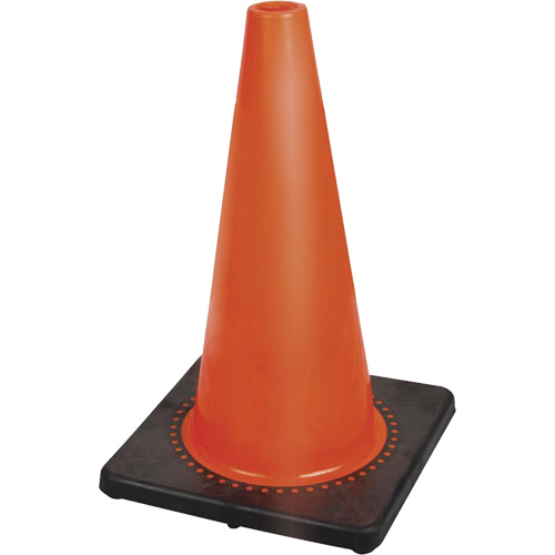 181P C&ocirc;ne de s&eacute;curit&eacute; flexible de premi&egrave;re qualit&eacute;, 18", Orange Pryde Industrial Inc.