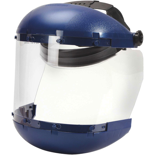 380 Premium Series Dual Crown Uncoated Faceshield, Acetate, Ratchet Suspension Pryde Industrial Inc.