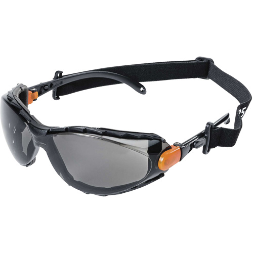 XPS502 Sealed Safety Glasses, Smoke Lens, Anti-Fog/Anti-Scratch Pryde Industrial Inc.