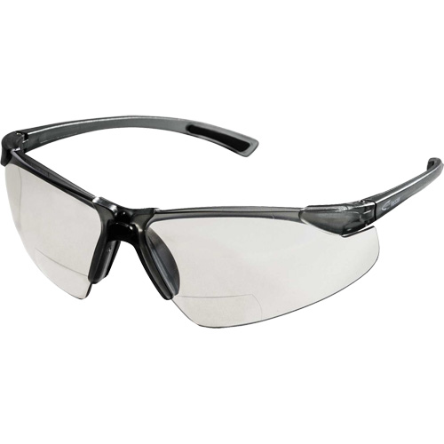 XM340RX Safety Glasses with 2X Magnification, Clear Lens, Anti-Scratch, ANSI Z87+/Meets/Exceeds CSA Z94.3 Pryde Industrial Inc.