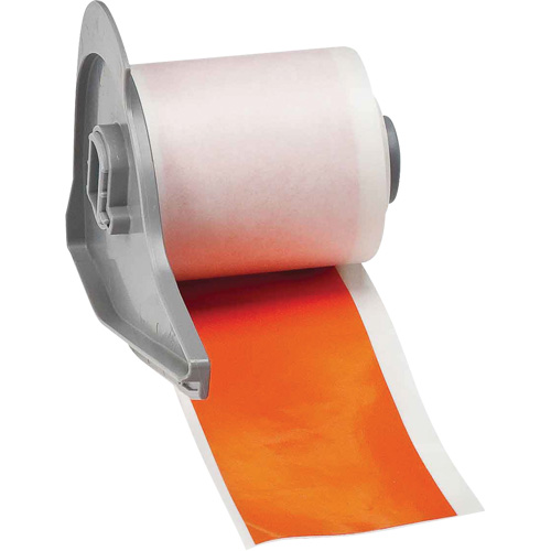 All-Weather Permanent Adhesive Label Tape, Vinyl, Orange, 2" Width Pryde Industrial Inc.