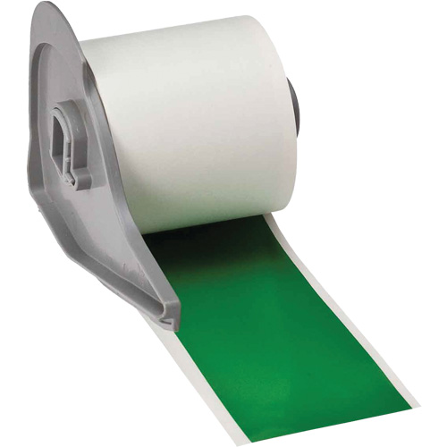 All-Weather Permanent Adhesive Label Tape, Vinyl, Green, 2" Width Pryde Industrial Inc.