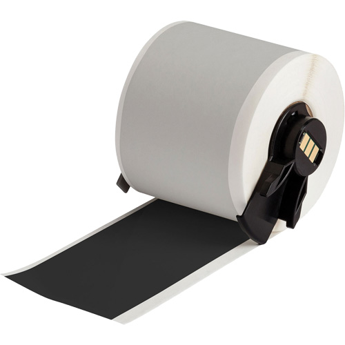 All-Weather Permanent Adhesive Label Tape, Vinyl, Black, 2" Width Pryde Industrial Inc.