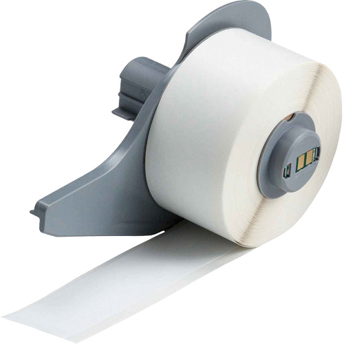 All-Weather Permanent Adhesive Label Tape, Vinyl, White, 1" Width Pryde Industrial Inc.