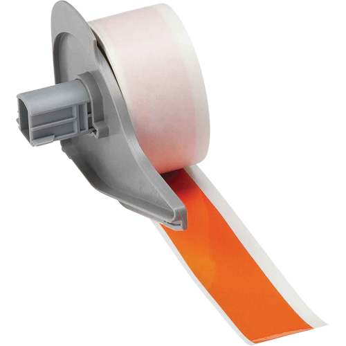 All-Weather Permanent Adhesive Label Tape, Vinyl, Orange, 1" Width Pryde Industrial Inc.