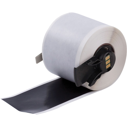 Multi-Purpose Label Tape, Vinyl, Black, 1.9" Width Pryde Industrial Inc.