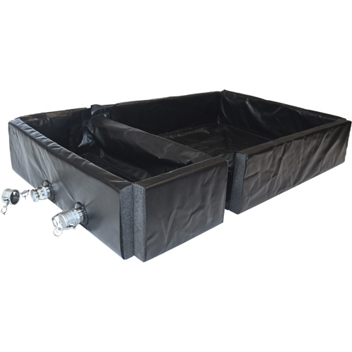 Ultra-Track Berm, 144 US gal. Capacity, 4' W x 6' L x 12" H, Foam Wall Pryde Industrial Inc.
