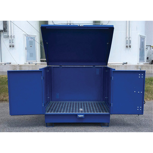 Ultra-Hard Top S4 Steel Spill Pallet, 61" L x 54.4" W x 52" H, 4700 lbs. Load Capacity Pryde Industrial Inc.