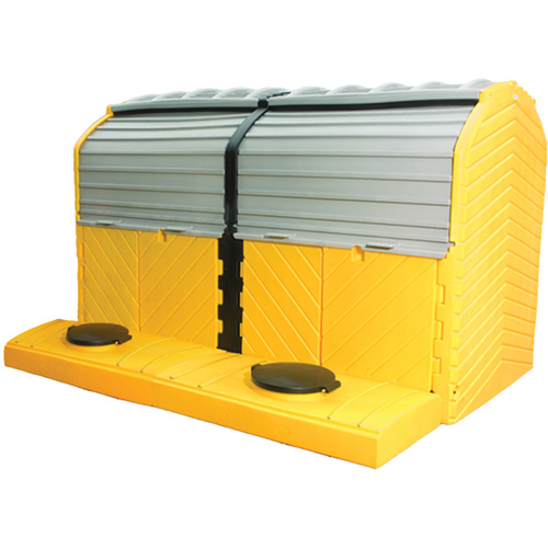 Trousse dextension sans drain pour Ultra-Hard Top Spill Pallets, 64" lo x 79" la x 62" h, Capacit&eacute; de charge 9000 lb Pryde Industrial Inc.