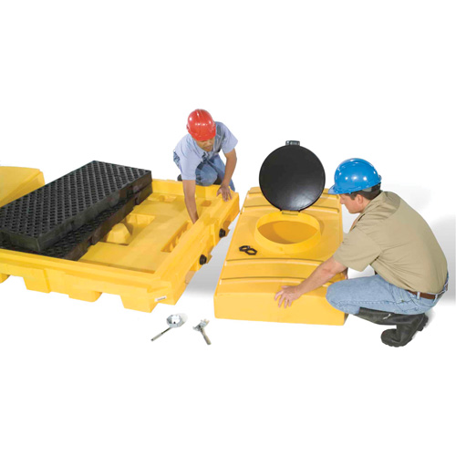 R&eacute;servoir dexpansion pour Ultra-Modular IBC Spill Pallets Pryde Industrial Inc.