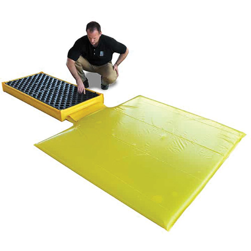 2-Drum Flexible Ultra-Spill Deck&reg; Bladder System, 88 US gal. Spill Capacity, 48" x 27" x 5" Pryde Industrial Inc.