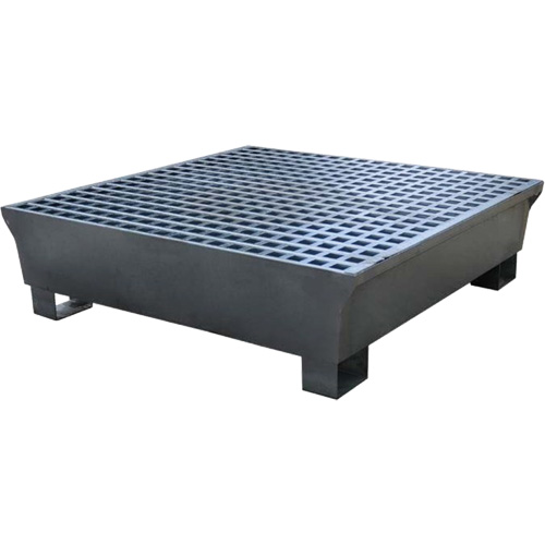 4-Drum Steel Ultra-Spill Pallet&reg;, 68 US gal. Spill Capacity, 49.1" x 47.1" x 10.9" Pryde Industrial Inc.