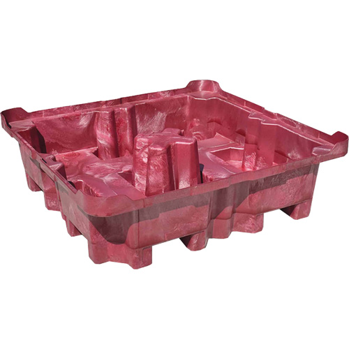 4-Drum Ultra-Spill King&reg; Drum Spill Pallet, 85 US gal. Spill Capacity, 51" x 51" x 17.5" Pryde Industrial Inc.