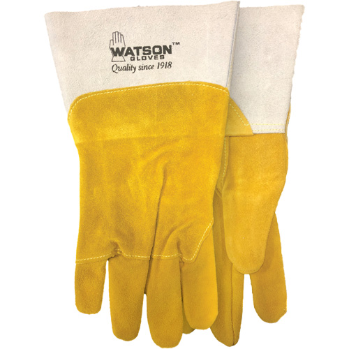 Ram Tough Welding Gloves, Goat Grain/Split Cowhide, Size Medium Pryde Industrial Inc.