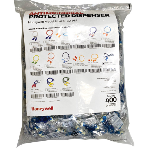 TFT-30 Earplugs Refill for HL400 Dispenser, Bulk - Polybag, Corded Pryde Industrial Inc.