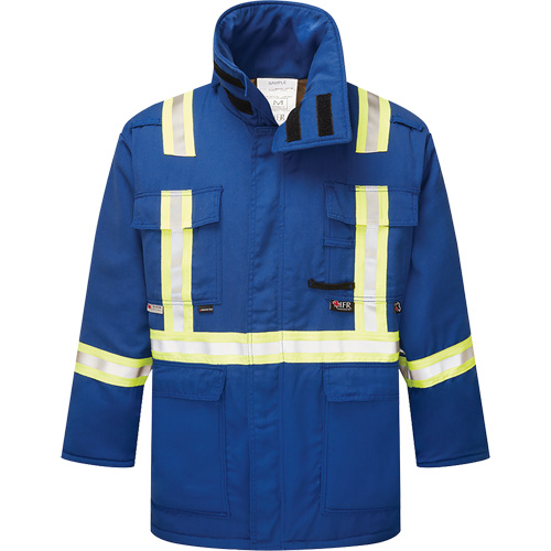 Westex&reg; DH Antistatic 6.5 oz. Flame Resistant Insulated Parka, Medium, Royal Blue Pryde Industrial Inc.