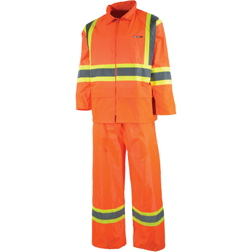 V&ecirc;tement imperm&eacute;able &eacute;tanche, Nylon/PVC, T-petit, Orange haute visibilit&eacute; Pryde Industrial Inc.