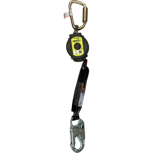 Limiteur de chute personnel TurboLite+ Miller, 11', Sangles, Stationnaire Pryde Industrial Inc.