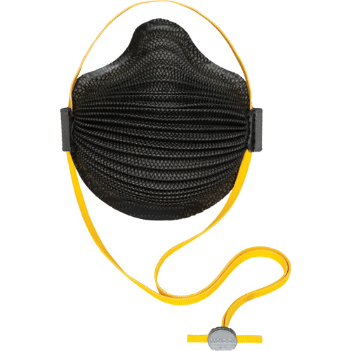AirWave M Series Black Disposable Masks with SmartStrap&reg; & Full Foam Flange, N95, NIOSH Certified, Medium/Large Pryde Industrial Inc.