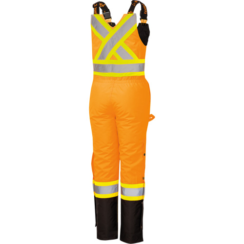 5040BBW Combinaison de s&eacute;curit&eacute; imperm&eacute;able haute visibilit&eacute; pour femmes, Polyester, T-petit, Noir/Orange haute visibilit&eacute; Pryde Industrial Inc.