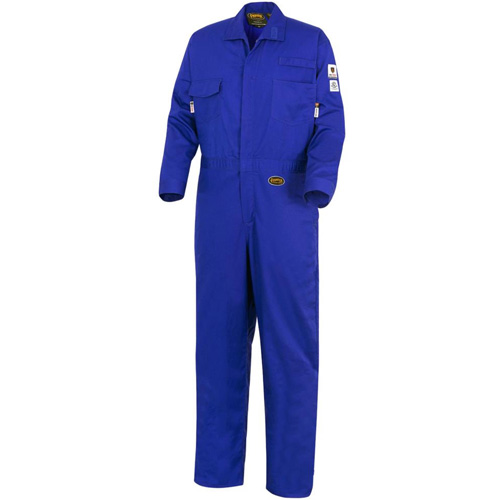 7779T Combinaisons ignifuges r&eacute;sistants aux arcs &eacute;lectriques 88/12 FR-Tech, Taille 40 (grand taille), Bleu royal, 10 cal/cm² Pryde Industrial Inc.