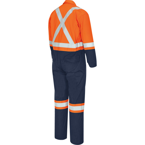 7702BBT FR-Tech&reg; 2-Tone Safety Coverall, Size 40 (Tall), Navy Blue/Orange, 10 cal/cm² Pryde Industrial Inc.