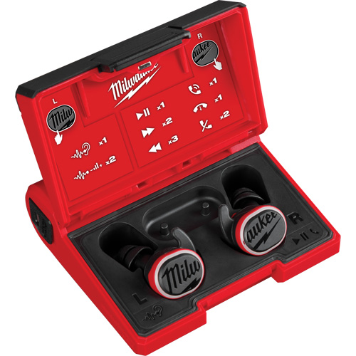 &eacute;couteurs boutons pour le chantier Redlithium USB Bluetooth Pryde Industrial Inc.