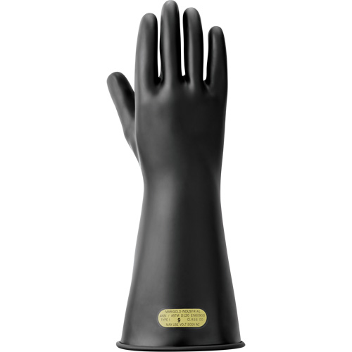 Electrical Insulating Gloves, ASTM Class 00, Size 8.5, 14" L Pryde Industrial Inc.