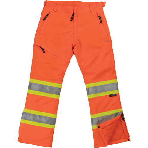 Pantalon de s&eacute;curit&eacute; isolant et extensible pour femmes, Polyester, Moyen, Orange haute visibilit&eacute; Pryde Industrial Inc.