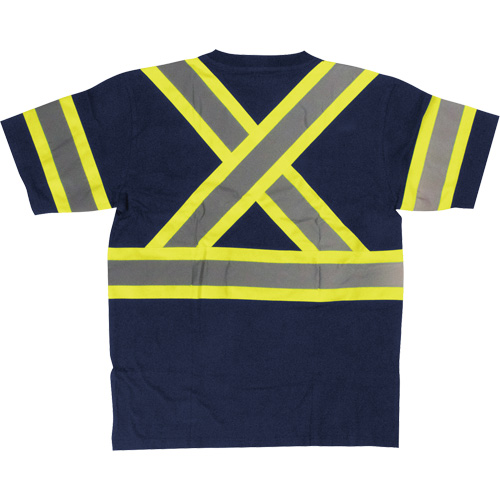 Chemise de s&eacute;curit&eacute; &agrave; manches courtes, Coton, T-petit, Bleu marin Pryde Industrial Inc.