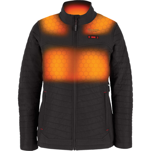 Manteau chauffant M12 Axis avec pile, Femmes, Grand, Noir Pryde Industrial Inc.