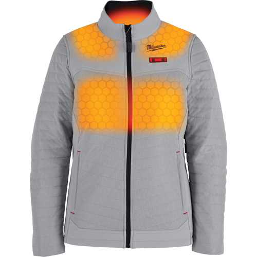 Manteau chauffant M12 Axis avec pile, Femmes, Petit, Gris Pryde Industrial Inc.