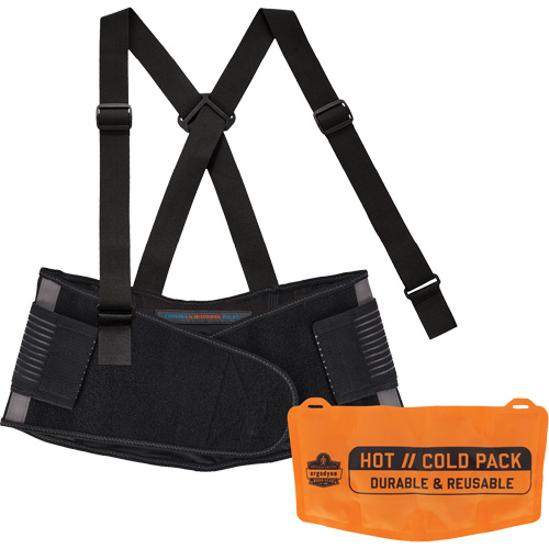 Proflex 1675 Back Support Brace with Cooling/Warming Pack, Spandex, X-Small Pryde Industrial Inc.